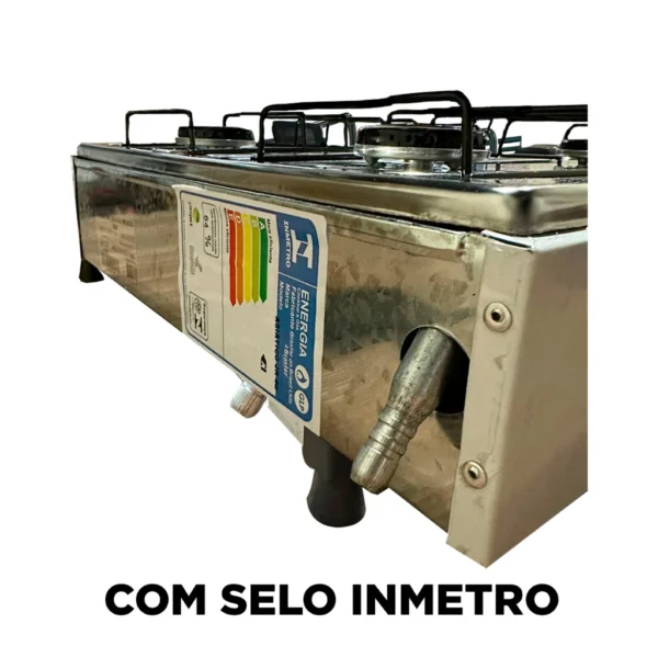 Fogão Cooktop De Mesa Portátil A Gás 4 Bocas Braslar Bivolt - Imagem 6