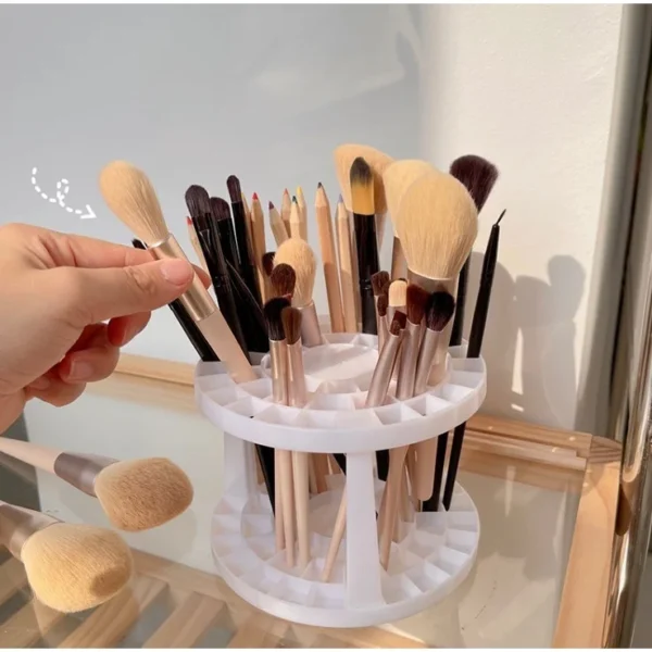 Porta Pincel Organizador Maquiagem Suporte De Pincel Para Make Canetas Mesa - Imagem 5