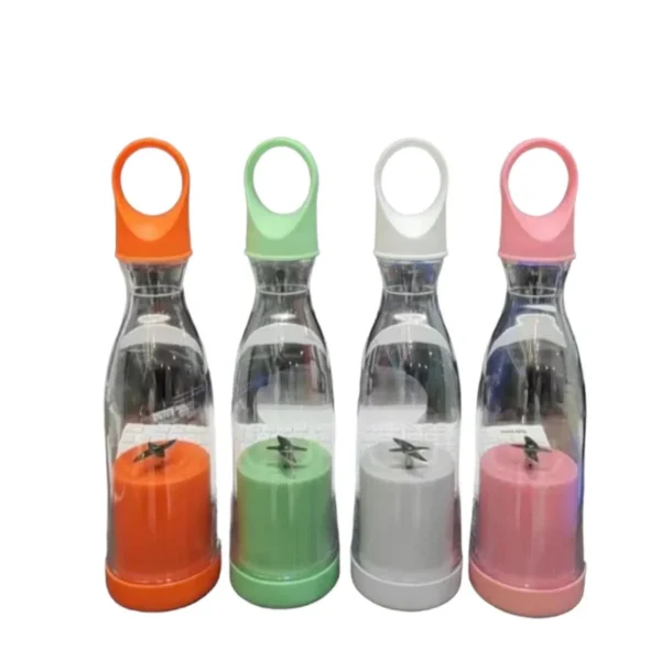 Liquidificador Portátil e Garrafinha 2 EM 1 Com Alça de ABS - sem vazamento 420ml