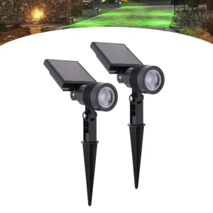 Kit 2 Luminária Espeto Jardim Led Energia Solar 10w Spot