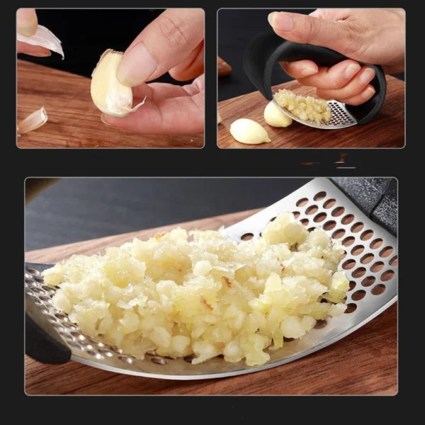 Amassador De Alho Manual Funcional Em Aço Inox - Imagem 2