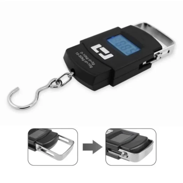 Balança Digital Portátil para Mala, sacolas, Pesca , Até 50kg Compacta Funcional e Prática - Imagem 3