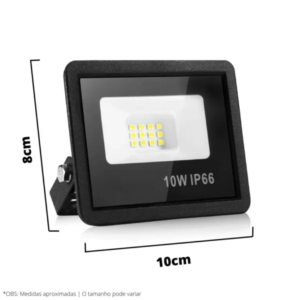 Refletor Holofote Led 10w Azul SMD IP67 à Prova D'Água Bivolt - Imagem 3