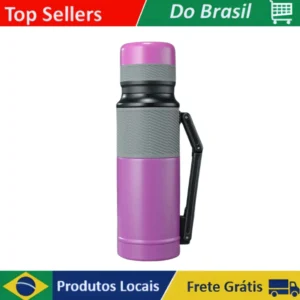 Garrafa Térmica 1000ml com Isolamento Duplo a Vácuo - Modelo ZXJ-41