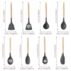 BRINDE MISTERIOSO + KIT de Cozinha Conjunto com 12 peças Jogo de Utensilios Culinários Cabo de Madeira Antiaderente PROMOÇÃO - Imagem 2