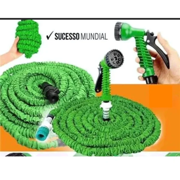 Mangueira Magica Expansivel Flexivel e Retratil Elastica de Jardim 15 Metros