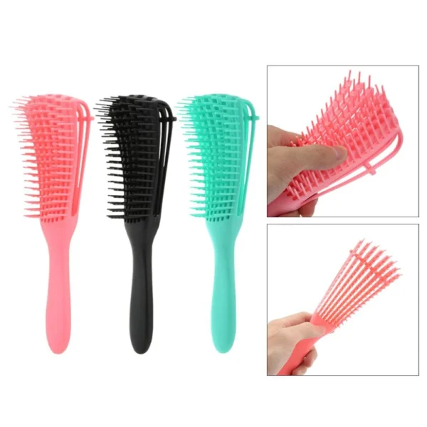 Escova Polvo Detangler para Cabelos Cacheados - Sortido - Desembarace com Facilidade e Realce a Beleza dos Seus Cachos - Imagem 5