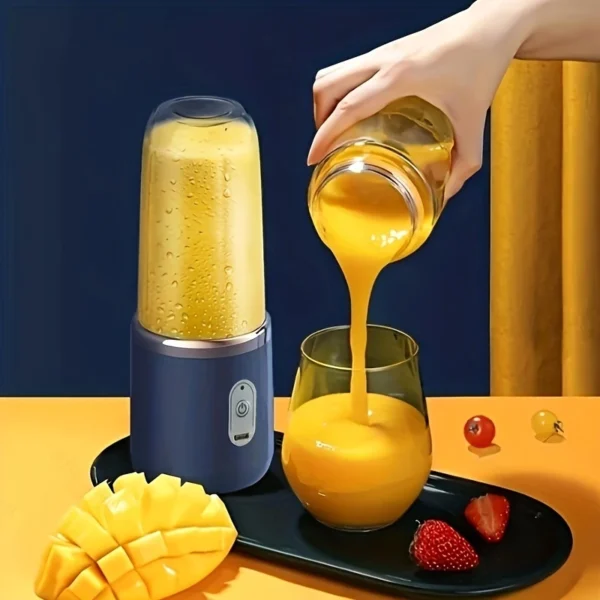 Mini Liquidificador Portátil Recarregável Mixer Vitamina Shake Suco 300ML - Imagem 2