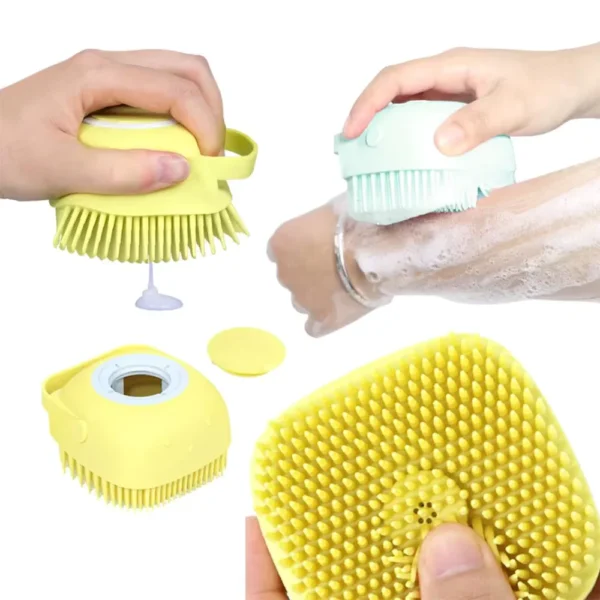 Escova Massageadora de Silicone para PET – Modelos Sortidos para Conforto e Higiene - Imagem 2