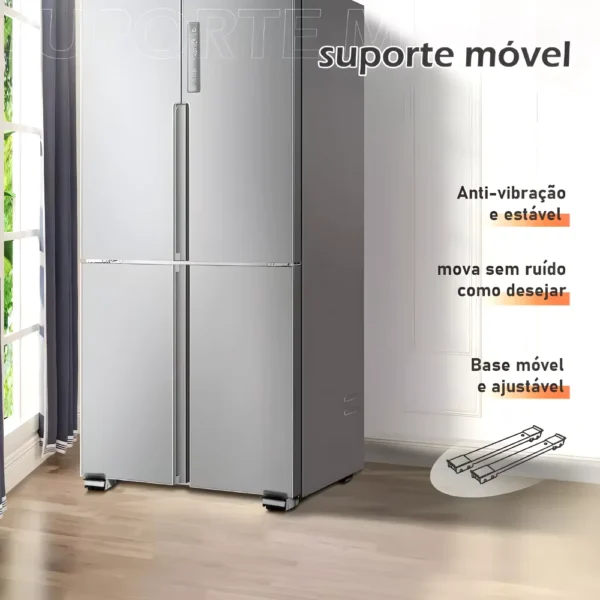 Base com Rodas Regulavel ajuda mover Lavadora de Roupa, Fogão, Geladeira e objetos ate 200 kg - Imagem 6