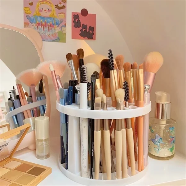 Porta Pincel Organizador Maquiagem Suporte De Pincel Para Make Canetas Mesa - Imagem 2