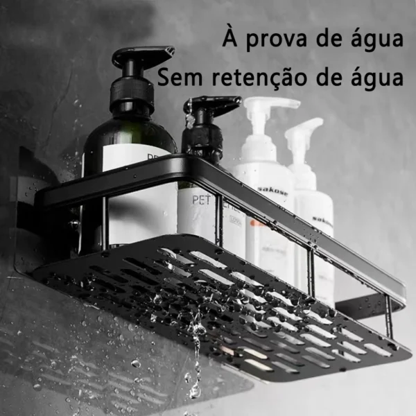 KIT 2 Suporte Prateleira De Canto Para Banheiro / Cozinha - Imagem 6