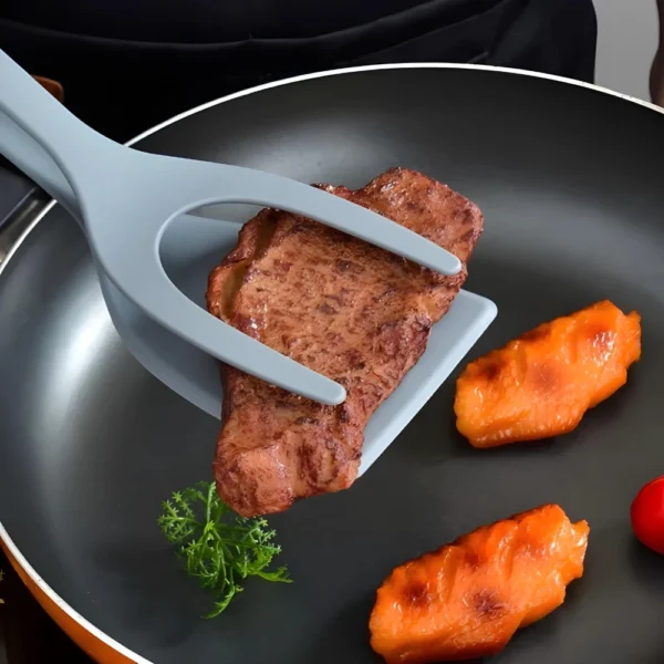 Espatula De Nylon Multiuso Com Pegador Para Ovos Bife Panqueca Tapioca - Imagem 6