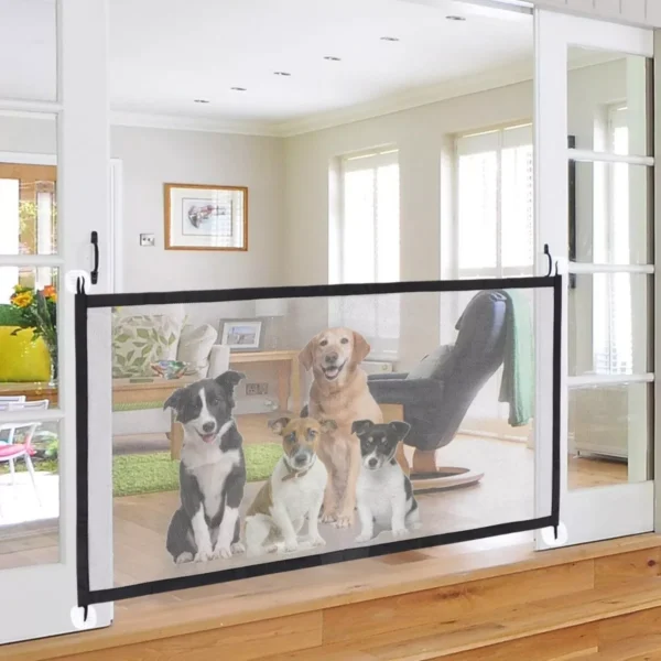 Tela Porta Retratil Protecao Cachorro Bebe Pet Segurança - Imagem 3
