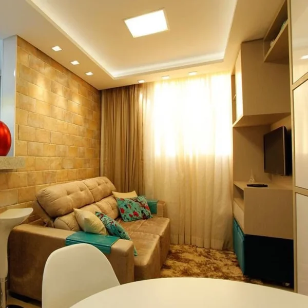 Painel Plafon de LED Embutido Quadrado 12W Bivolt 17x17cm - Luz Branca (110V/220V) - Imagem 3