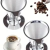 Café Filtro Coador Inox 103 Extra Grande Reutilizável WL-2319 - Imagem 5