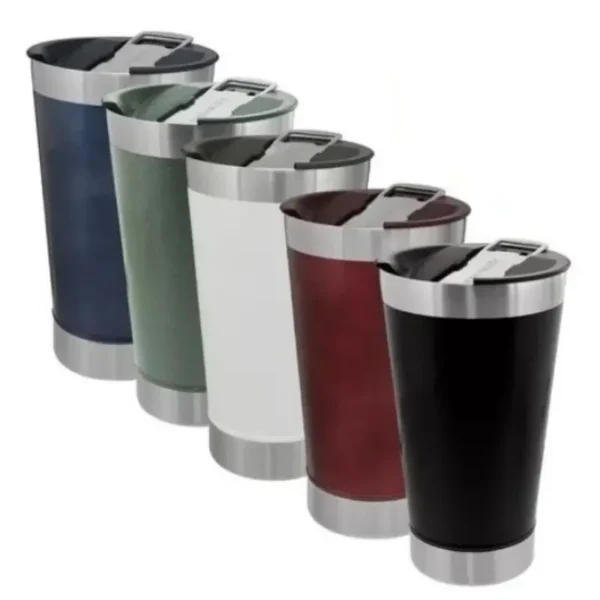 Copo Térmico 473ml Beba Gelado ou quente com Tampa e Abridor - Imagem 3