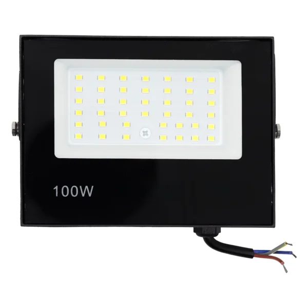 Refletor Led 100w Holofote Bivolt Prova Dágua Luz Branco Forte - Imagem 4