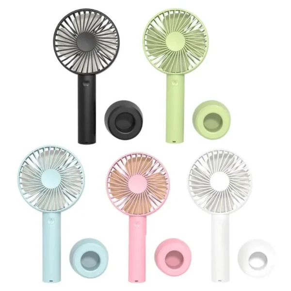 Mini Ventilador Portátil De Mão E Mesa Usb Recarregável - Imagem 2