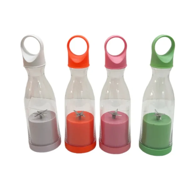 Liquidificador Portátil e Garrafinha 2 EM 1 Com Alça de ABS - sem vazamento 420ml - Imagem 4