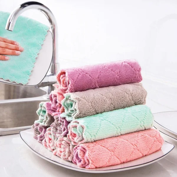 Anti Óleo Absorbente Pano para Cozinha, Toalha De Limpeza, Toalha De Mesa