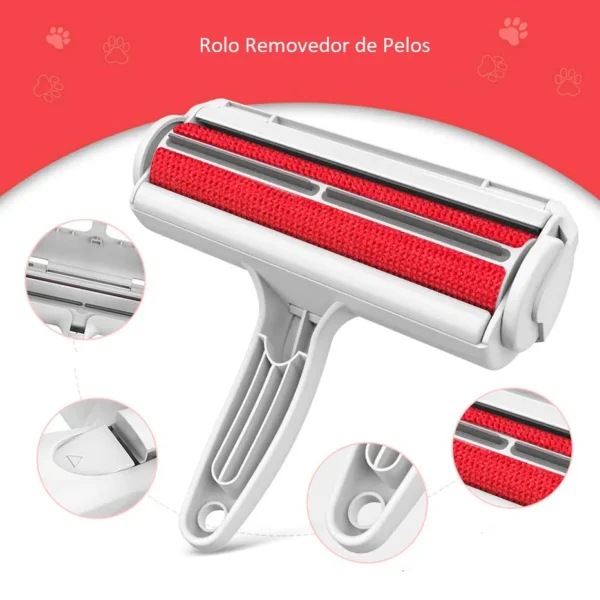 Rolo Tira Pelos Portátil multi superfície Sofa Tapete Roupa Cadeira PET Gato e Cachorro - Imagem 5