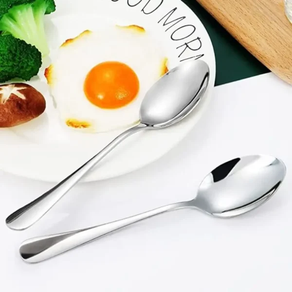 (Kit C/ 6) Colher Talher Aço Inox Colher De Sopa - Imagem 6