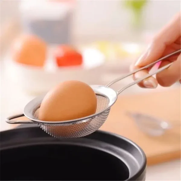 Kit Peneira Grandes Coador Em Aço Inox 3 Tamanhos P M G Para Cozinha - Imagem 6