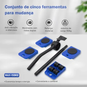 Blocos para ajudar a Mover cama, sofá, maquina de lavar, etc