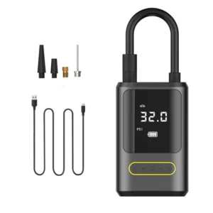 Mini Auto Bomba De Ar Inflável Pneu De Bicicleta Portátil, Inflador De Pneus Multi-Purpose 4000mAh Bateria Bicicleta