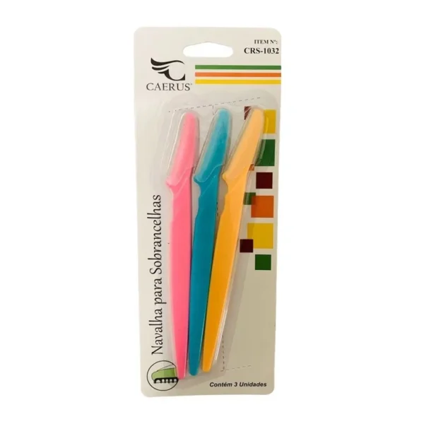 Kit 3 Navalhas para Aparar Removedor de pelos - Axila - Sobrancelha - Corpo - Imagem 5