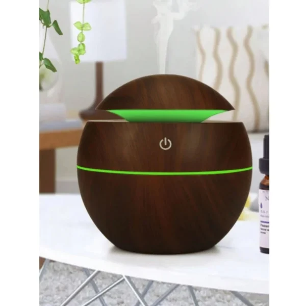 Humidificador de ar de madeira purificador USB aromaterapia difusor spray essence umidificador ultra-sônico - Imagem 3