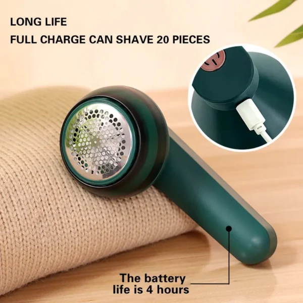 Removedor de Pelos de Roupas Usb Portátil Recarregável Elétrica Papa Bolinha - Imagem 5