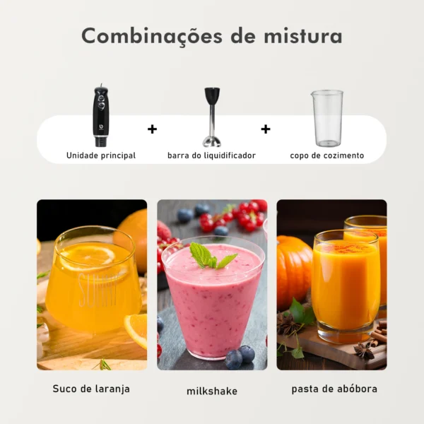Liquidificadores, Batedeira Para Bolo, Mixer Portátil Elétrico, Para Cozinha 110V - Imagem 3